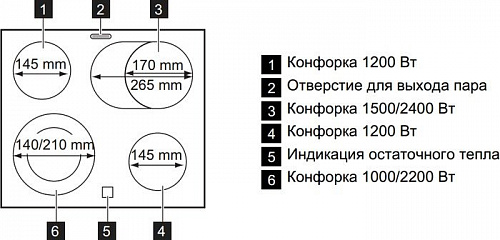 Кухонная плита AEG 4705RVS-WN