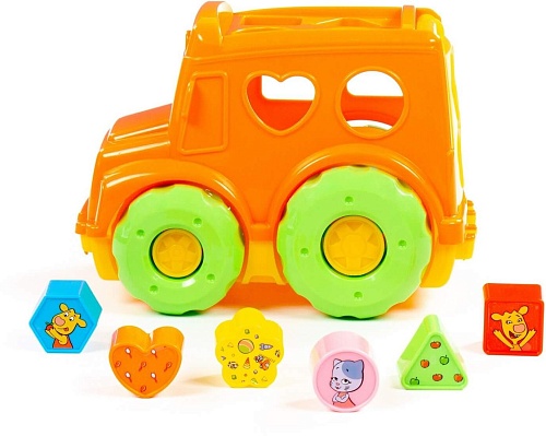 Сортер Полесье Оранжевая корова Автобус 91703