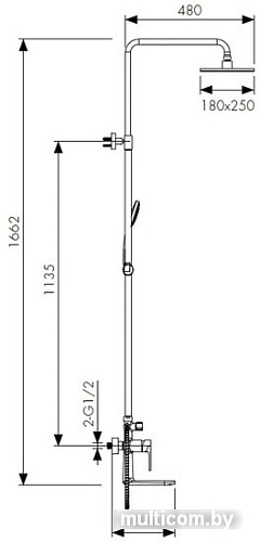 Душевая система Kaiser Linear 59182