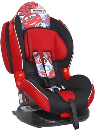 Детское автокресло Siger Disney Кокон Isofix (тачки спидометр/красный)