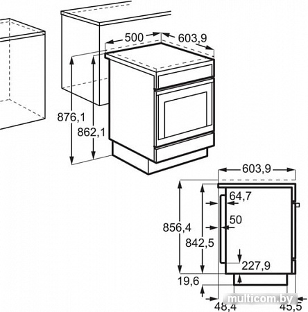 Кухонная плита Electrolux RKG500004X
