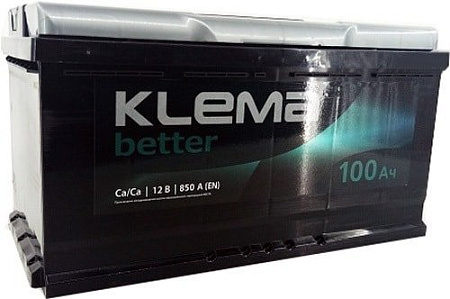 Автомобильный аккумулятор Klema Better 6CТ-100(0) (100 А·ч)