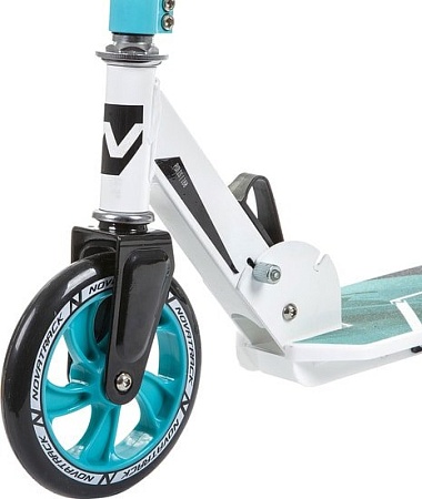 Самокат Novatrack Polis 160 Plastic (белый/голубой)