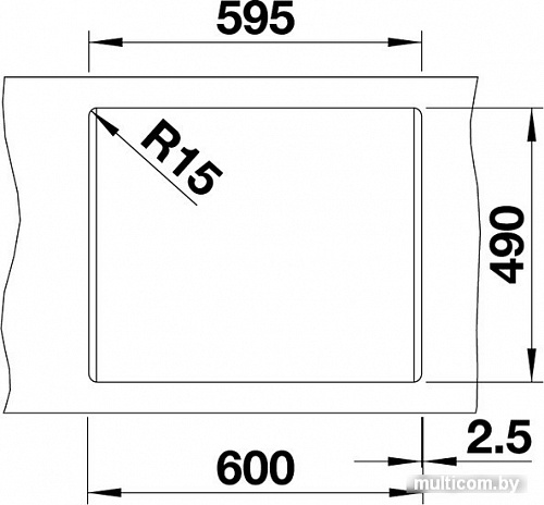 Кухонная мойка Blanco Naya 6 525941 (черный)