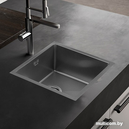 Кухонная мойка Melana ProfLine D4545H (сатин, глубина чаши 22 см, сталь 1.2 мм)