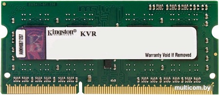 Оперативная память Kingston ValueRAM 2GB DDR3 SO-DIMM PC3-12800 (KVR16S11S6/2)