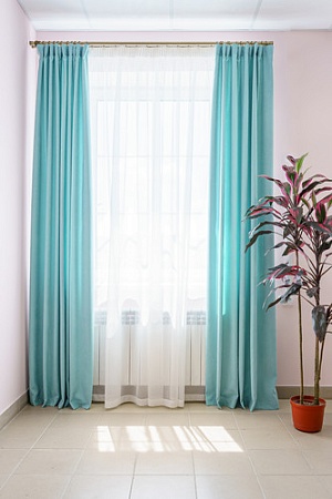 Комплект штор Decoretto Канвас свежий мятный КСМ-K12 4x2.6 м (мятный, 2 шт)