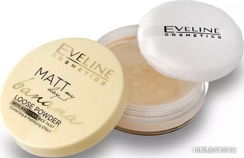 Рассыпчатая пудра Eveline Cosmetics Matt My Day Loose Powder Banana
