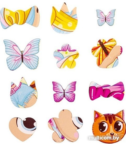 Мозаика/пазл WoodLand Toys Кукла с котиком 147211