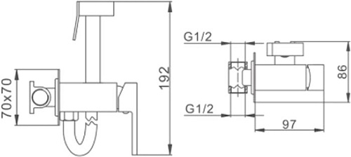 Смеситель FRAP F7506-6