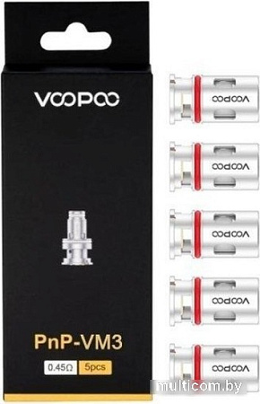 Набор испарителей VooPoo PnP VM3 (0.45 Ом, 5шт)