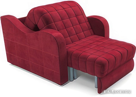 Кресло-кровать Мебель-АРС Барон №4 (бархат, красный Star Velvet 3 Dark Red)