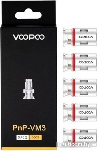 Набор испарителей VooPoo PnP VM3 (0.45 Ом, 5шт)