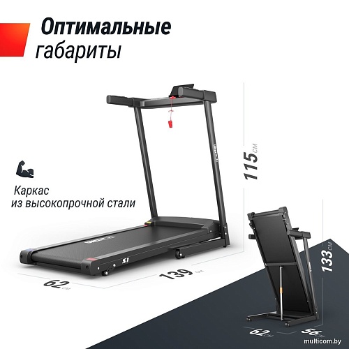 Электрическая беговая дорожка Unixfit Hi-tech S1 Black