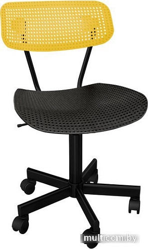 Офисный стул Sheffilton SHT-ST85/S121М (желтый/черный/черный муар)