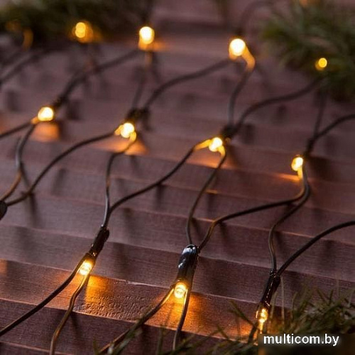Световая сетка Luazon Сеть 192 LED 2х1.5м (теплый белый) 3556882
