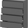 Комод Mio Tesoro Денвер 4 ящика (графит серый)