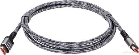 Кабель AOPEN ACG859A-2 HDMI - HDMI (2 м, серый)