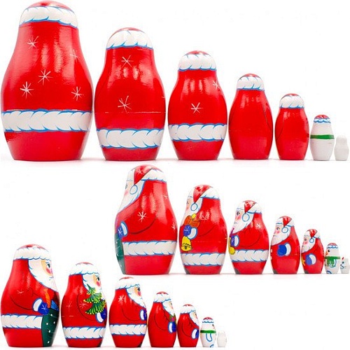 Развивающая игра Брестская Матрешка Для новогоднего декора (набор 7 шт)