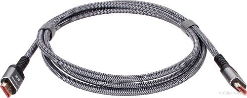 Кабель AOPEN ACG859A-2 HDMI - HDMI (2 м, серый)