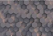Фотообои Vimala 3D Шестиугольники 3 270x400