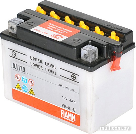 Мотоциклетный аккумулятор FIAMM FB4L-B (4 А/ч)