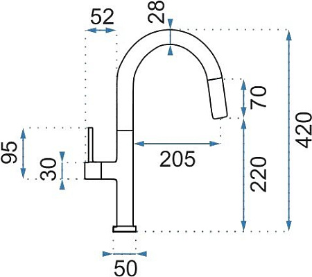 Pea Apollo K41142 (белый/розовое золото)