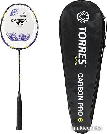 Теннис/бадминтон Torres Carbon Pro6 BD-20521 (фиолетовый)