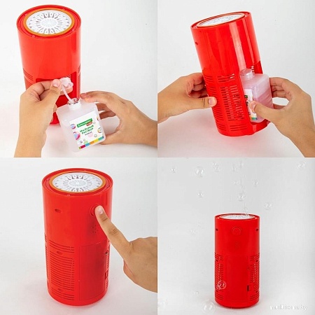 Пистолет для создания мыльных пузырей BRAUBERG Фонтан со звуком салюта 665150