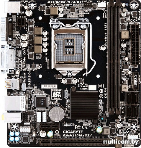Материнская плата Gigabyte GA-H110M-S2V (rev 1.0)