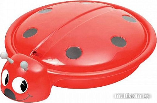 Песочница Пластик Божья коровка С 203 (красный)