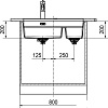 Кухонная мойка Franke Kubus 2 KNG 120 125.0528.636 (оникс)