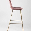 Стул Stool Group Валенсия велюр барный (пыльно-розовый) золотые ножки