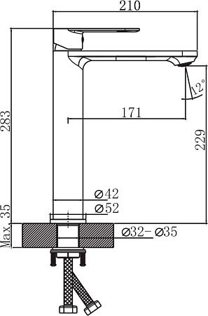 Смеситель Lauter Moon 21СK81691C