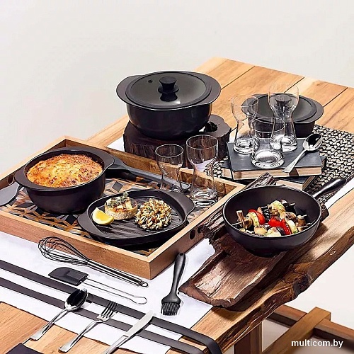 Сковорода-гриль Oxford Linea B50E-4503 (черный)