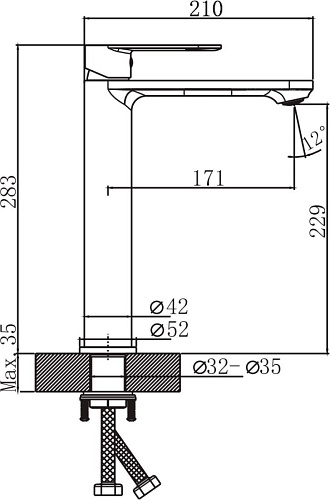 Смеситель Lauter Moon 21СK81691C