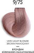 Крем-краска Ollin Professional Color Platinum Collection 9/75 блонд коричнево-махагон 100 мл