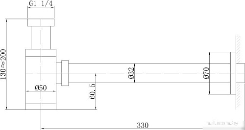 Сифон Abber AF0030NG