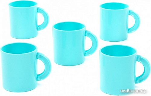 Набор кружек Полесье №1 73966 (5шт, мятный)
