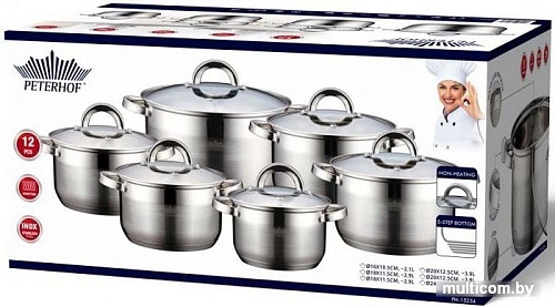 Набор кастрюль Peterhof PH-15234S