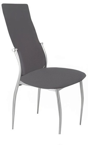 Стул Гальваник Комфорт с утонением (эмаль серебро/Catania Silver)