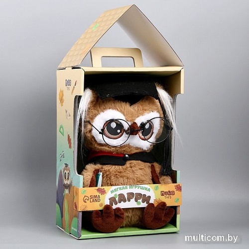 Классическая игрушка Milo Toys Совушка с книжкой 9430794