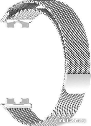 Браслет Rumi Milanese loop металлический для Huawei Band 8 (серебристый)