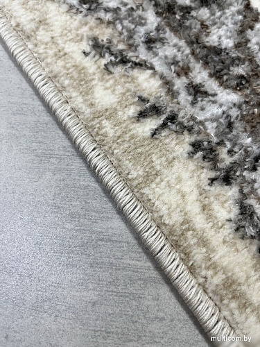 Ковер для жилой комнаты Bossan Rome D074A-GRI-BEJ (1.6x2.3)