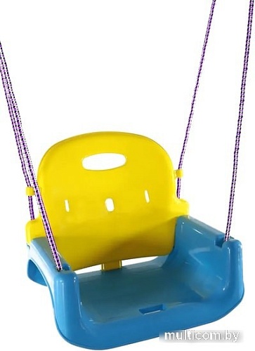 Подвесные качели Midzumi Пластиковые навесные качели 3 в 1 (голубой/желтый/малиновый)