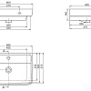 Умывальник CeraStyle Duru VB003H62U00