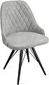 Стул Трия Гранд К3 (черный муар/микровелюр Wellmart Silver)