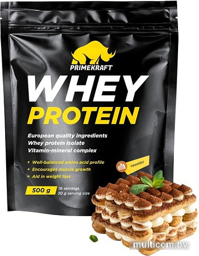 Протеин Prime Kraft Whey Protein с витаминами и минералами (500г, тирамису)