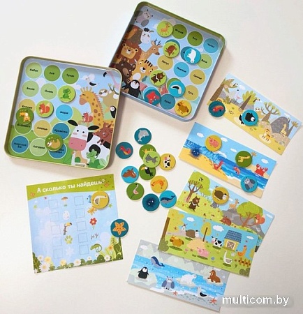 Развивающая игра Bumbaram Лото Животные IM-1015