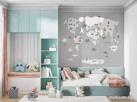 Фотообои Citydecor Детская Карта мира 385 300x260